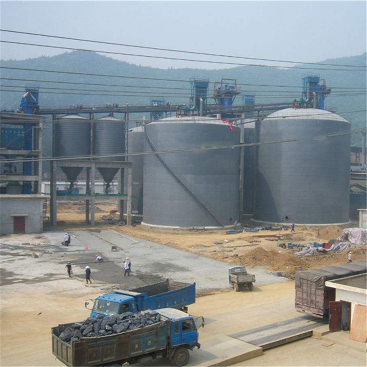 芜湖水泥钢板仓2座3000吨青岛项目进入施工